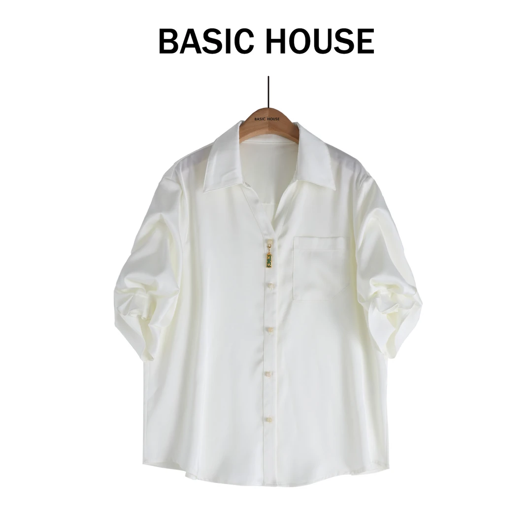 Basic House/百家好气质杏色时尚休闲夏季小众设计感B1335B529R2