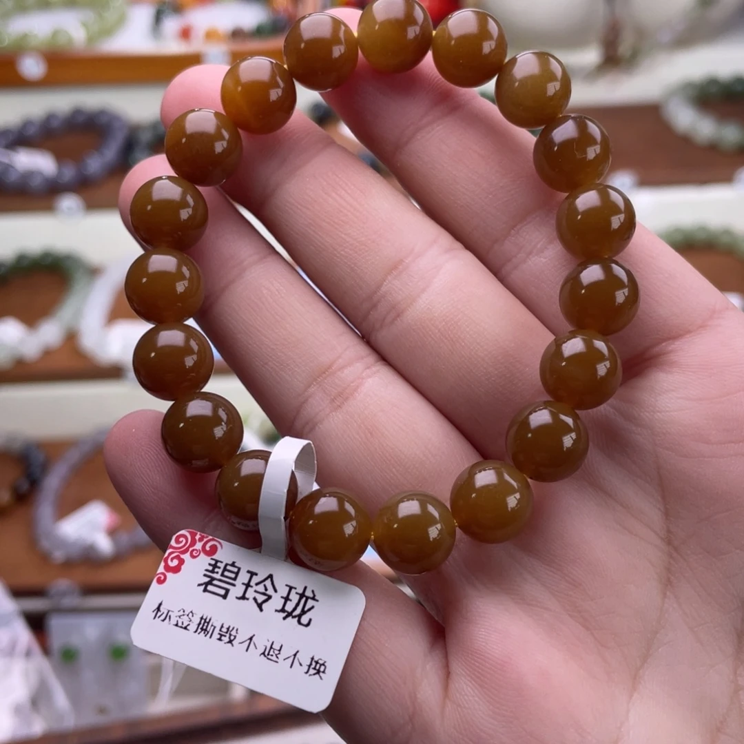 和田玉未镶嵌耳饰10mm