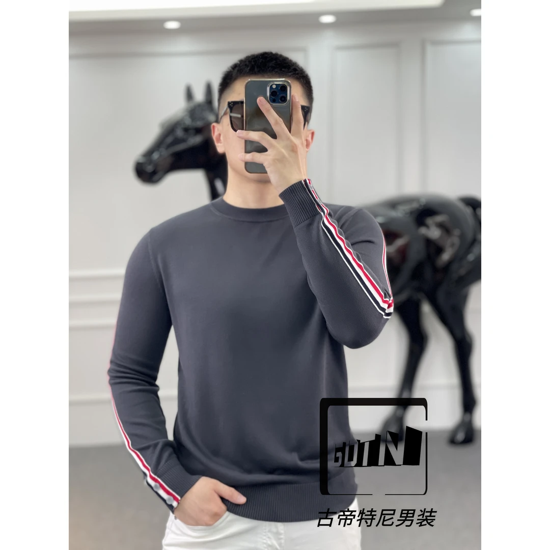 <古帝特尼>秋冬男士潮流时尚百搭圆领轻奢高端ol针织长袖Z-73118
