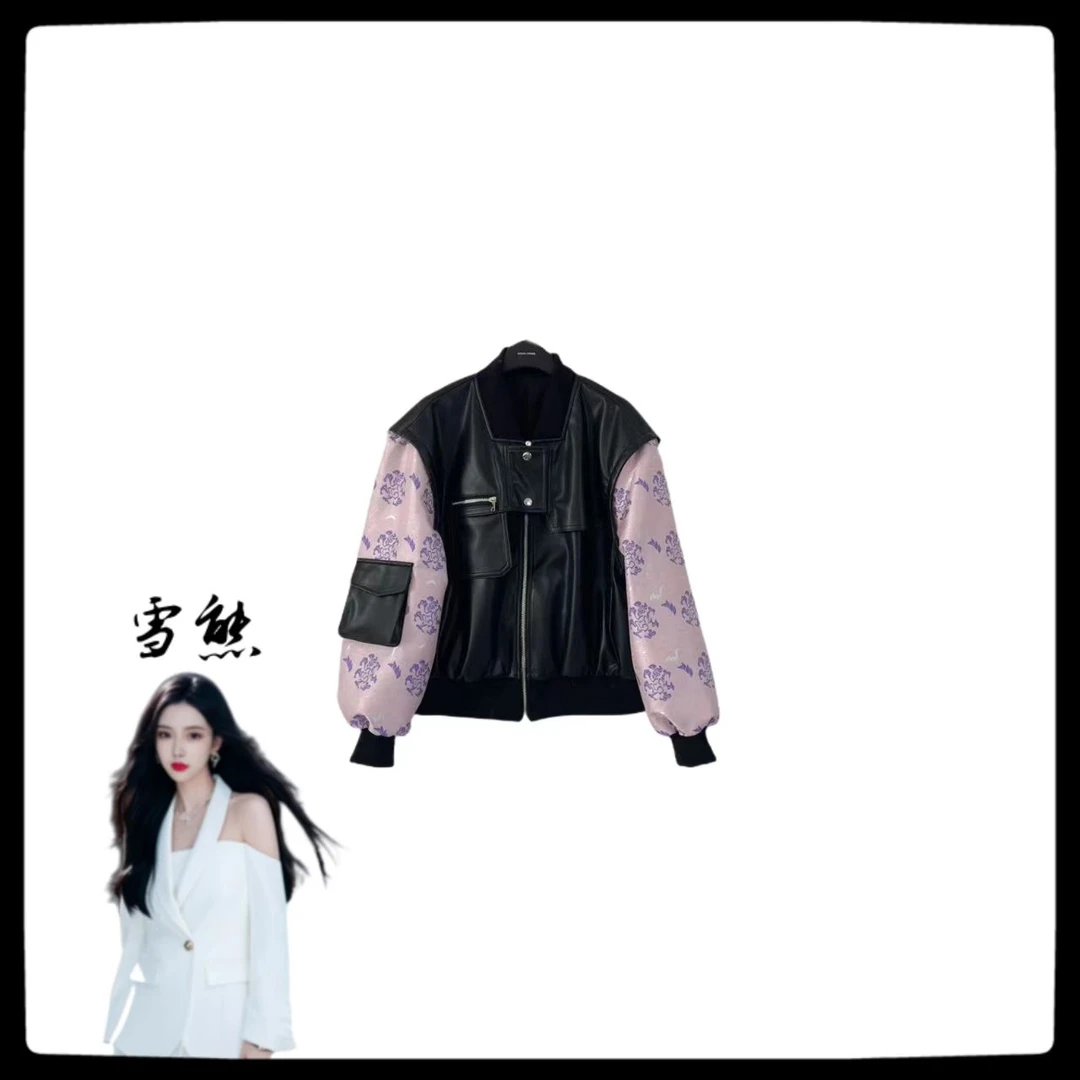 2095欧货拼接小众潮流时尚女装外套SXZY