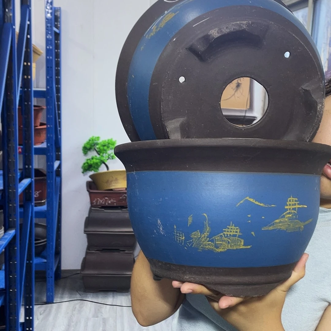 25+25蓝色花盆花盆花盆花盆花盆