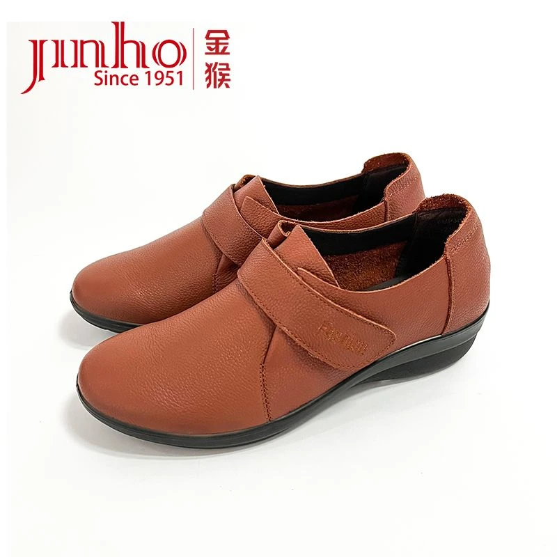 Jinho/金猴【微瑕，介意勿拍】软底头层牛皮舒适妈妈鞋150029A/C