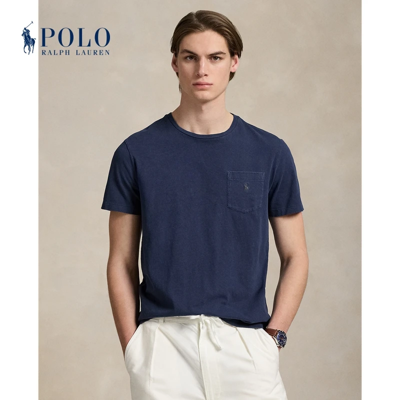 Ralph Lauren拉夫劳伦男装 25年春季标准版型口袋T恤710964511