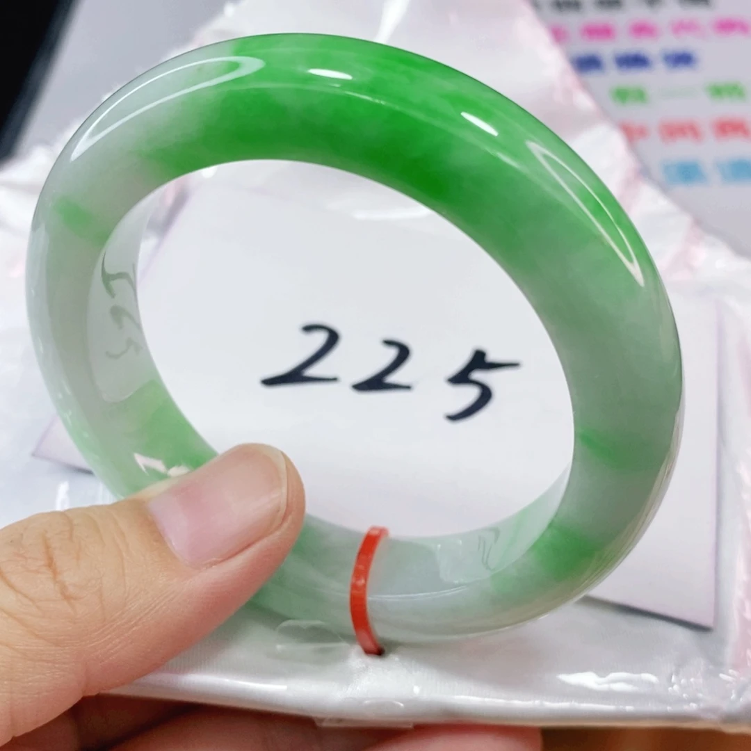 未镶嵌手镯翡翠52.8圈口高货毕业