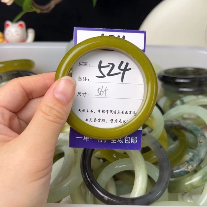 蛇纹石玉手镯未镶嵌
