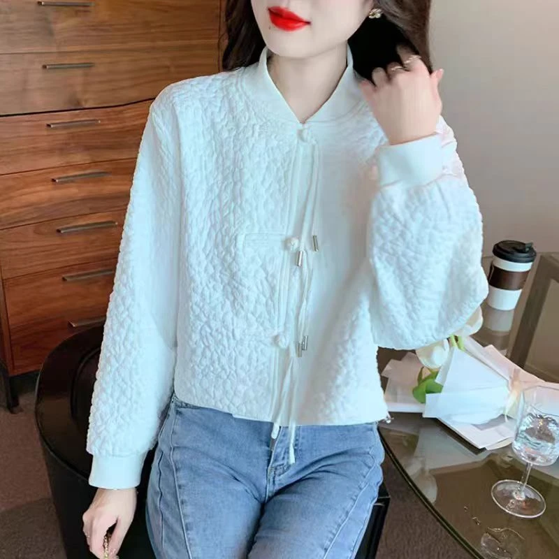 2587宽松型女短款外套春秋休闲国风款高贵气质优雅百搭时尚气质女