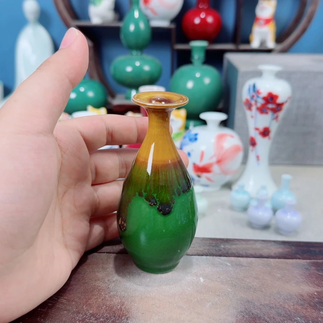 陶瓷手工小花器摆件