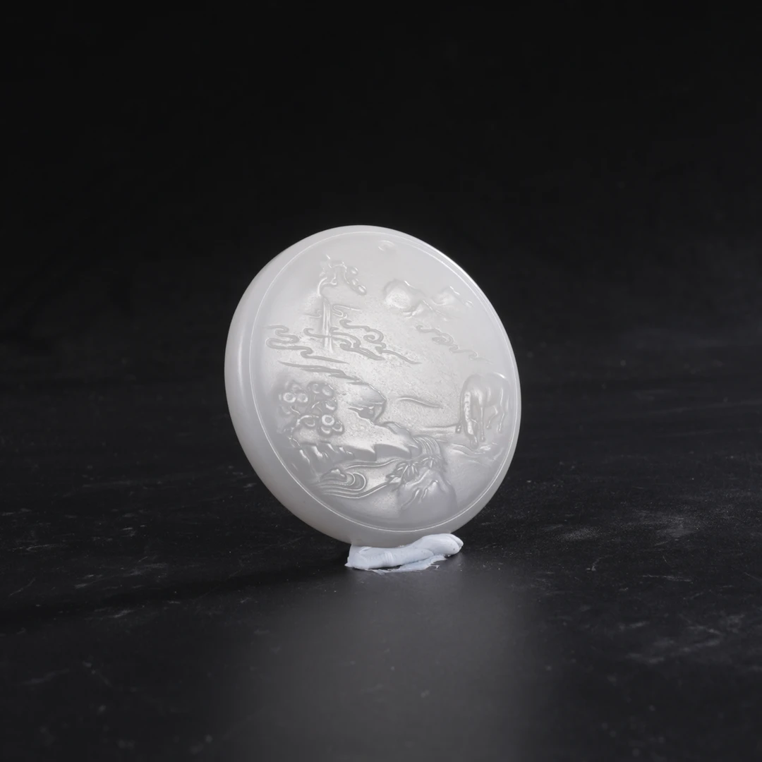 lot10半山半水圆牌/保利拍卖