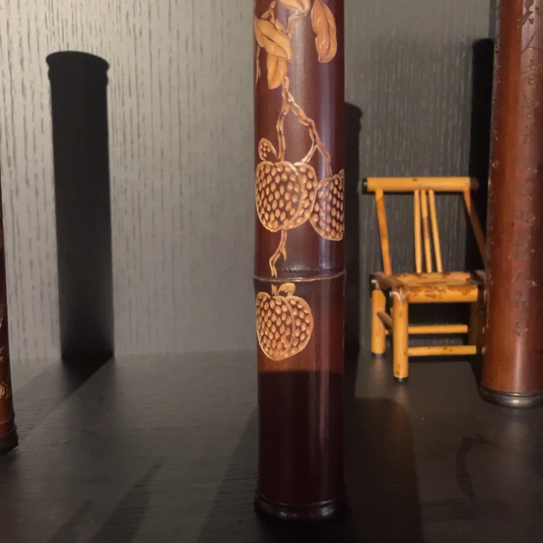 紫砂茶道用****7老煤竹香筒