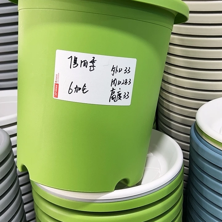 特价7号口33高33绿色无托6只