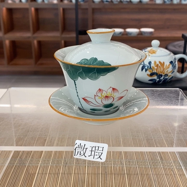 釉下老陶泥手工绘制