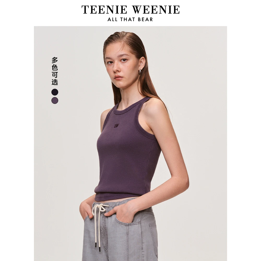 Teenie Weenie小熊T恤25美式潮流复古水洗修身背心女TTRA255205N