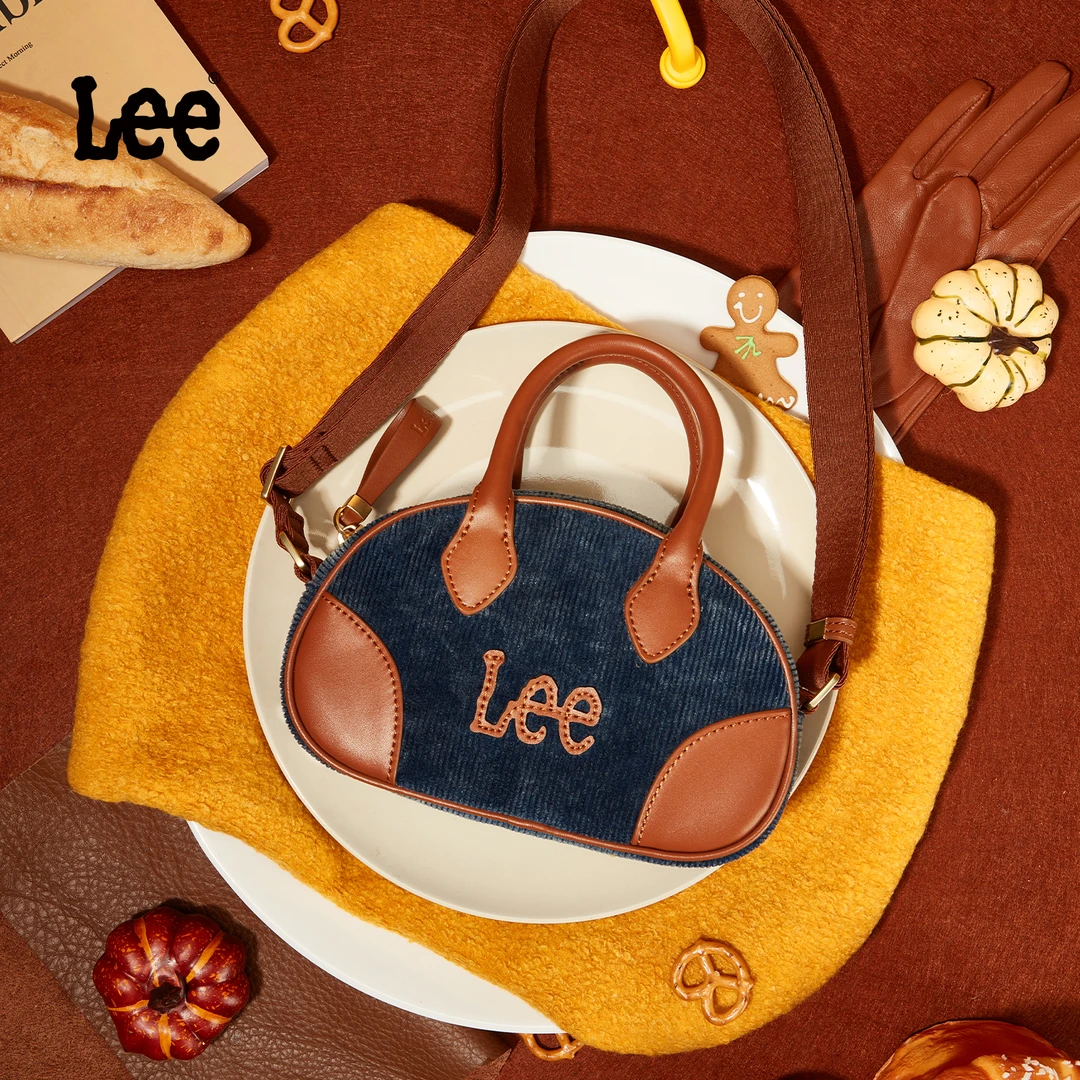 Lee新品复古保龄球包百搭运动时尚简约休闲小众单肩斜挎秋季肩包