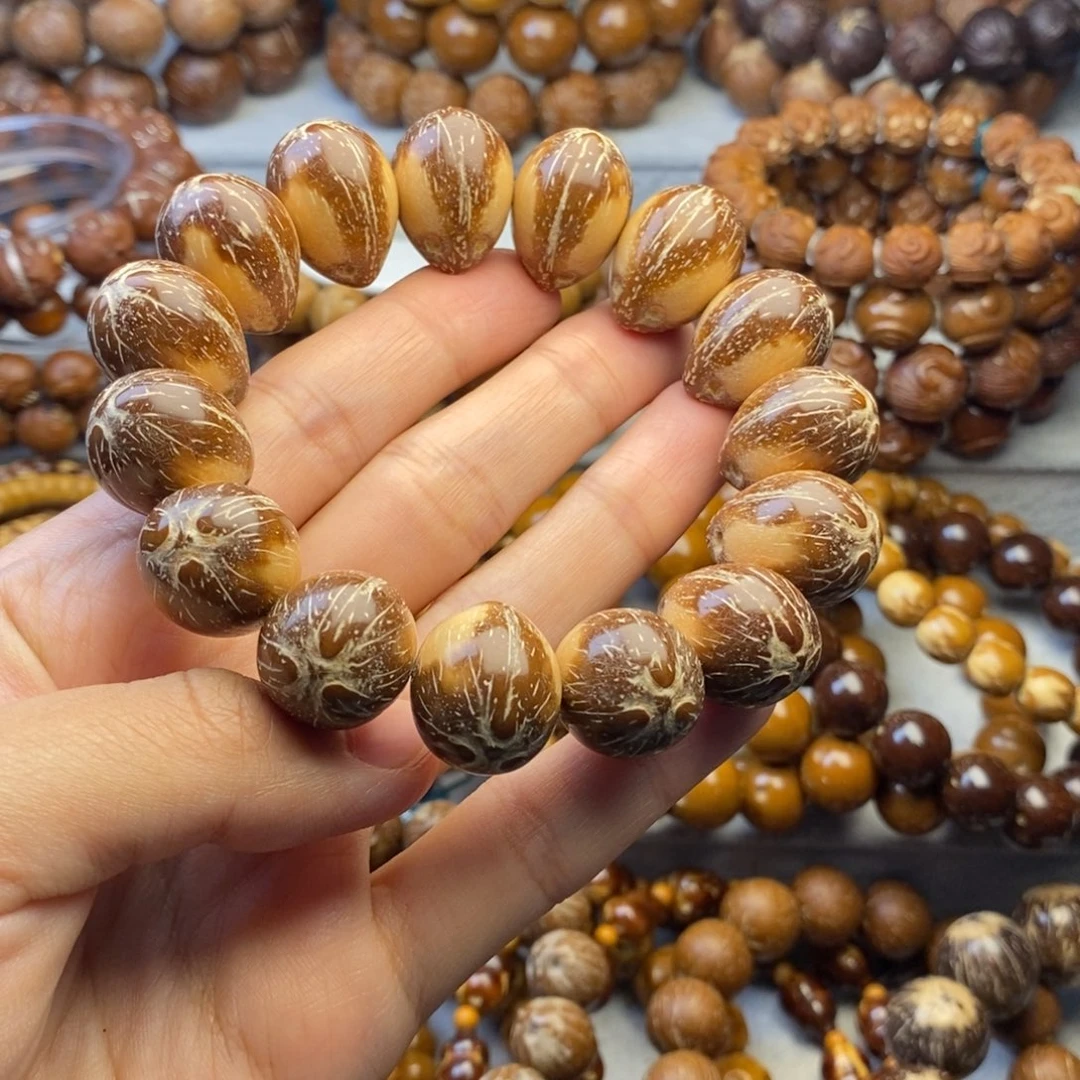 紫金鼠手串17小天使花皮原籽