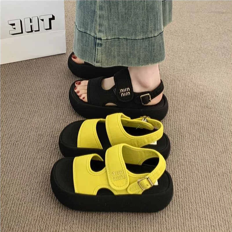 厚底女款 2025新款夏季爆款超火时尚高级感增高透气休闲罗马鞋