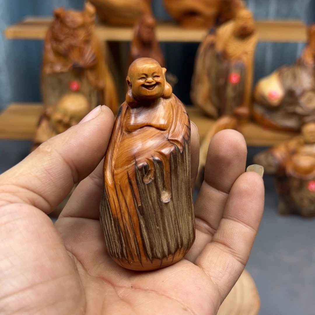 呆****木崖柏木摆件手把件