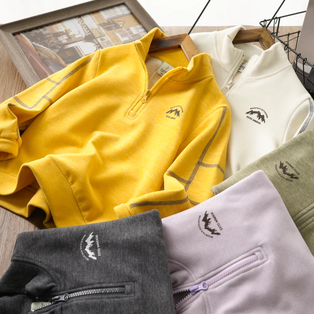 男童春季新款卡通印花开领打底衫中大童儿童卫衣85112