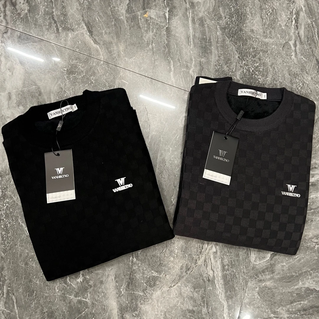 男士时尚圆领加绒卫衣1799