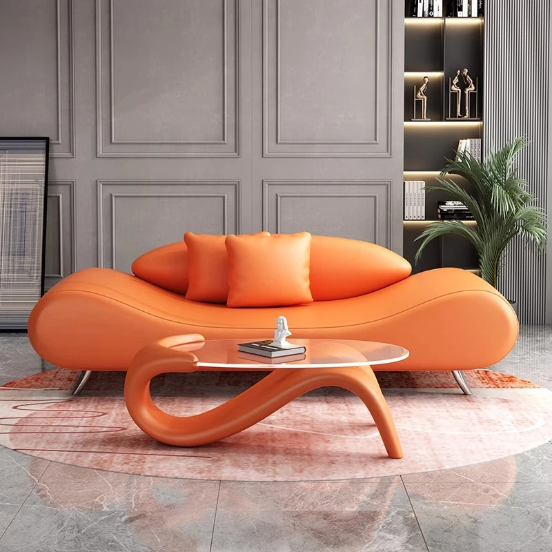 沙发小户型客厅卧室北欧轻奢高级感民宿公寓创意异形猫抓皮小沙发