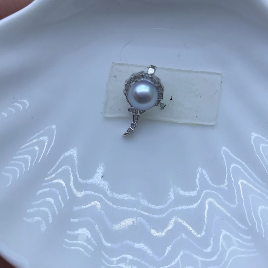 颈饰海水珍珠银S925镶嵌