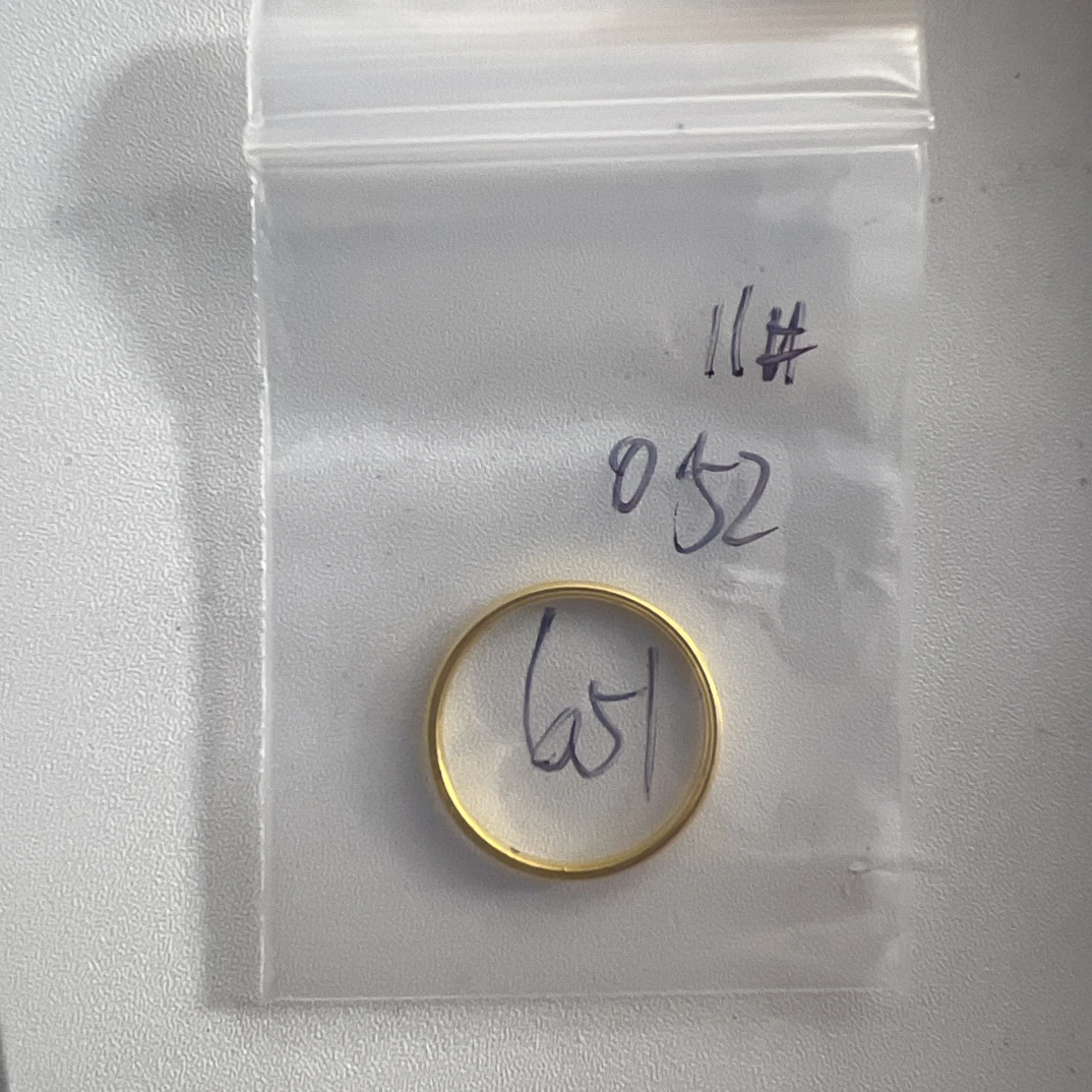 A0克重0.52 10号 猫眼戒指 足金999