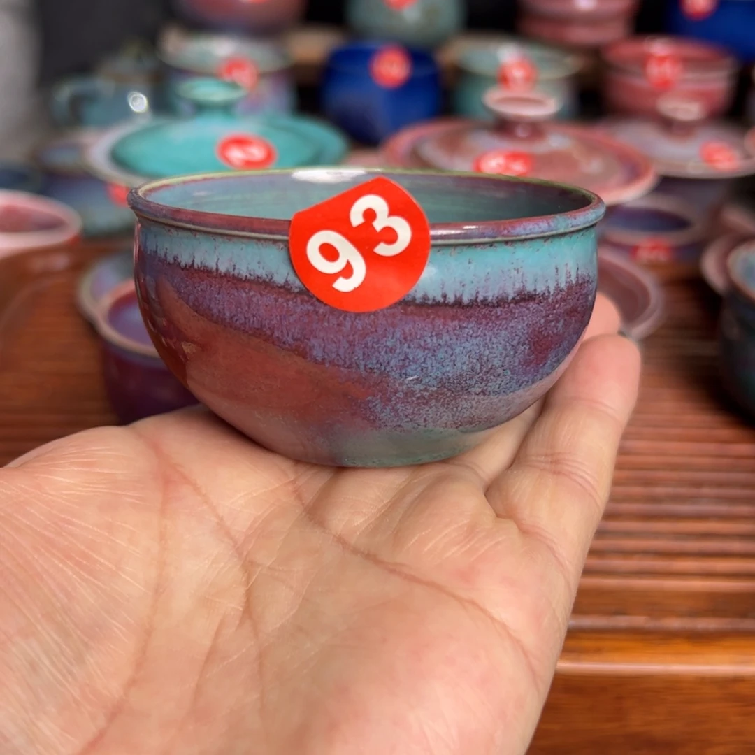 手工制作钧窑茶器