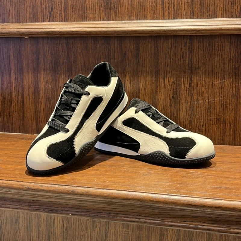 2025潮流新款平底低帮耐磨秋季复古时尚休闲鞋时尚男士鞋百搭潮鞋