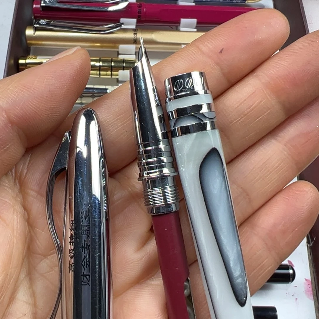 便携式富利文009亚克力笔杆0.38吸墨器有点变形瑕疵