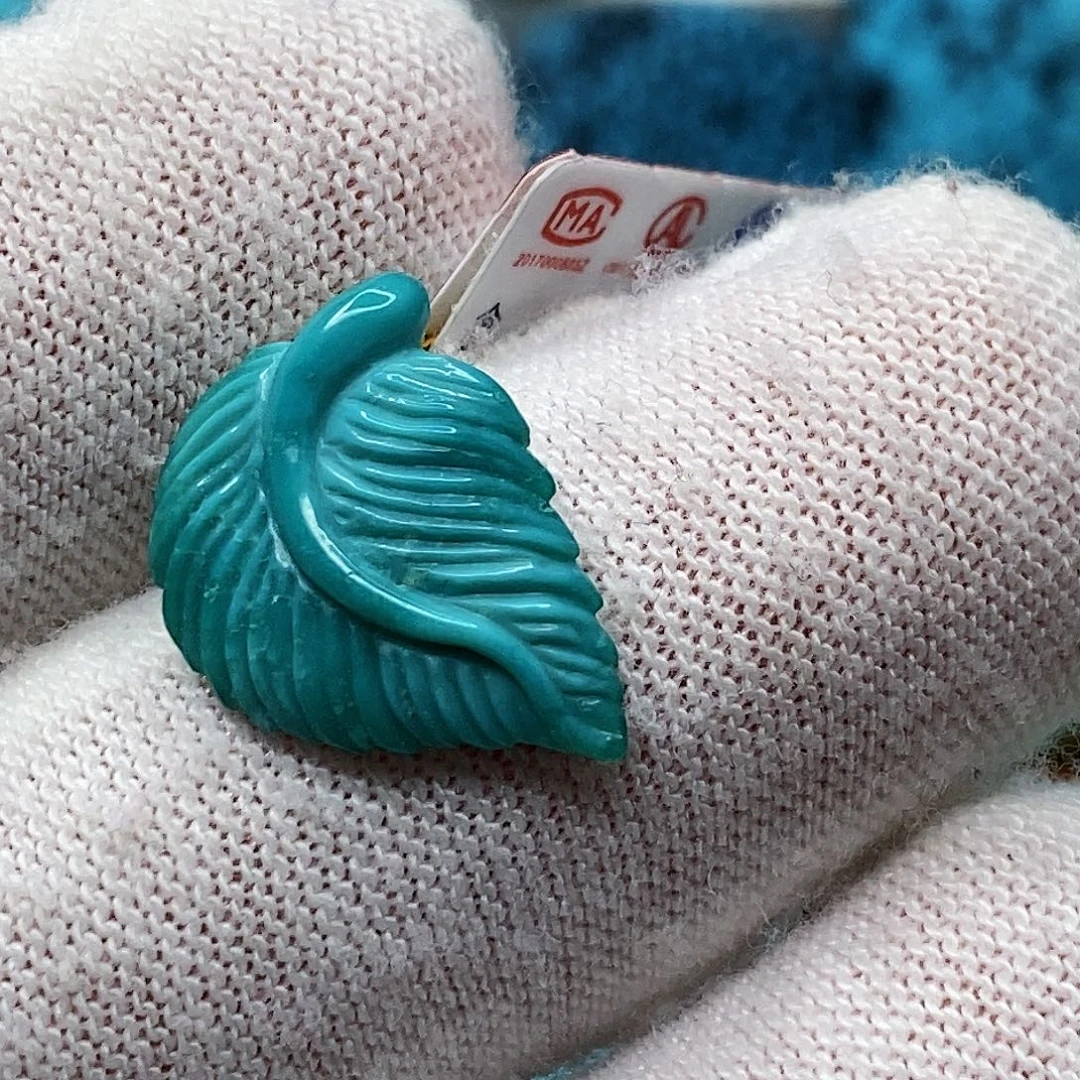 绿松石未镶嵌天然原矿 带武汉地大证书