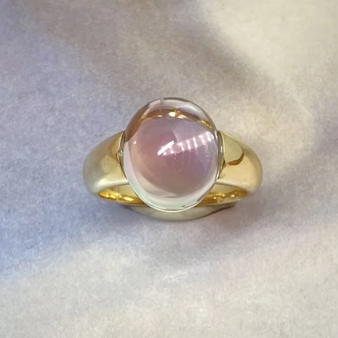 【西瓜冰糖】18K金碧玺戒指 主石8.11ct