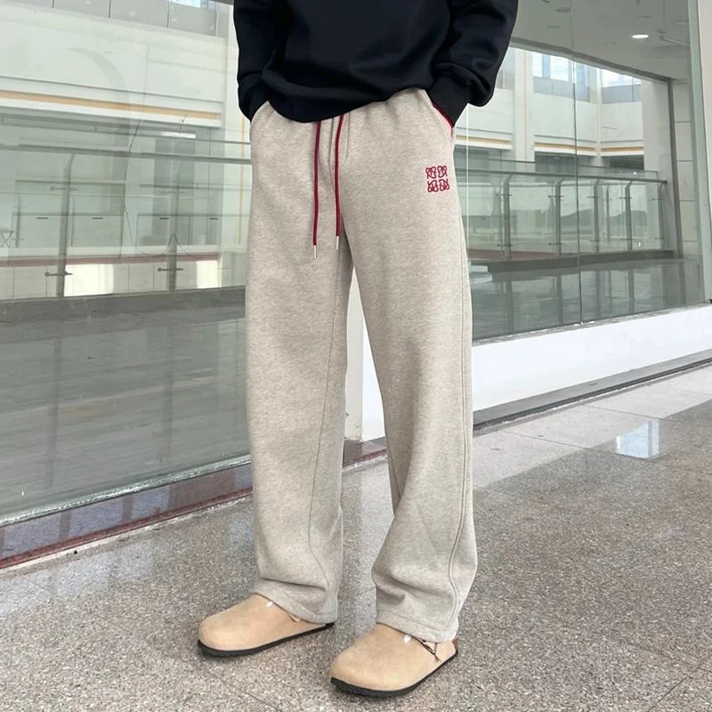 秋季新款潮流男裤舒适宽松爆款裤子男款垂感百搭潮牌男生休闲长裤