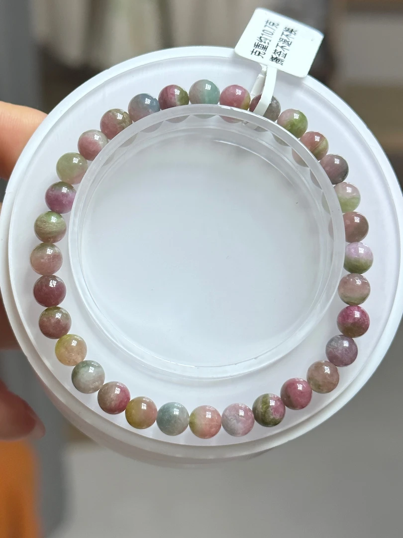 非金属玻璃手链 西瓜型单圈Q36