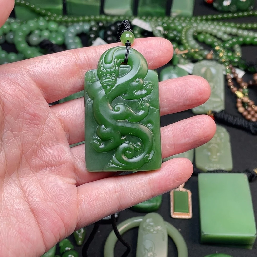 清***9和田玉（碧玉）未镶嵌颈饰