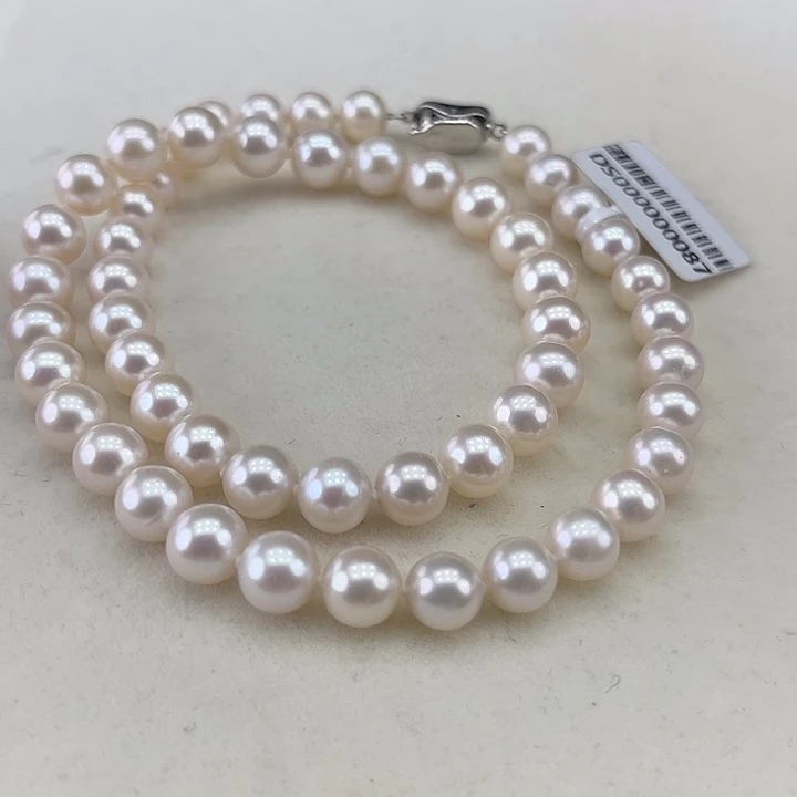 淡水珍珠银S925镶嵌颈饰8➕极光炫彩高品