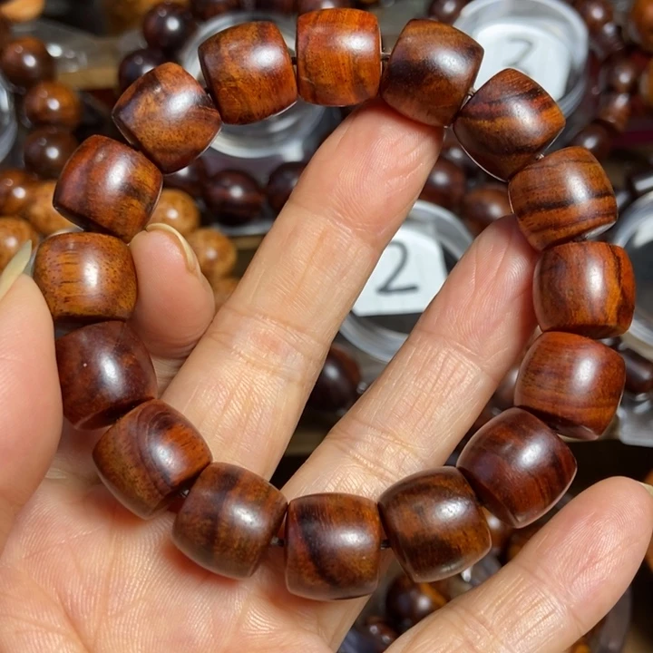 黄花梨/降香黄檀海南直切桶珠尺寸13+14