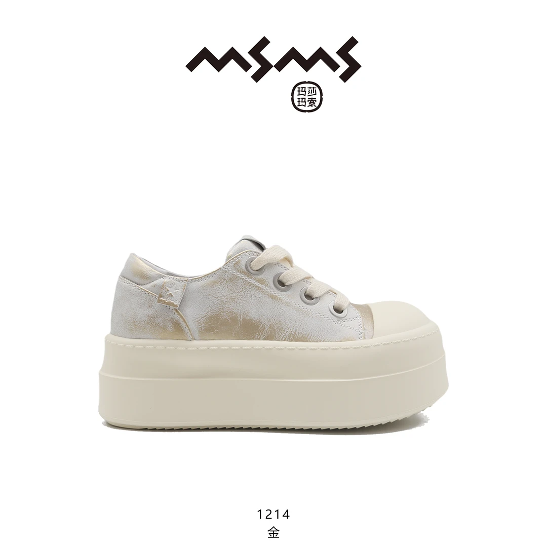 【玛莎玛索】1214（特价默认微瑕）春季时尚舒适小香风百搭饼干休闲鞋