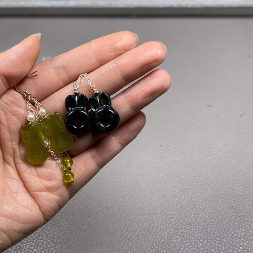 【闪购商品】未镶嵌蛇纹石玉挂件耳饰耳环项链