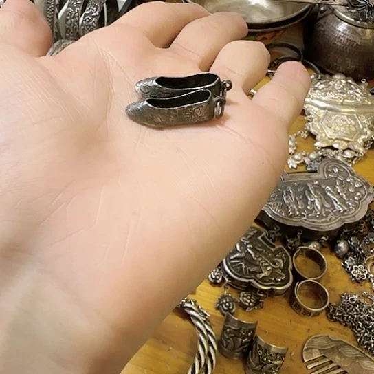 琴***儿足银玻璃足银鞋子足银鞋子