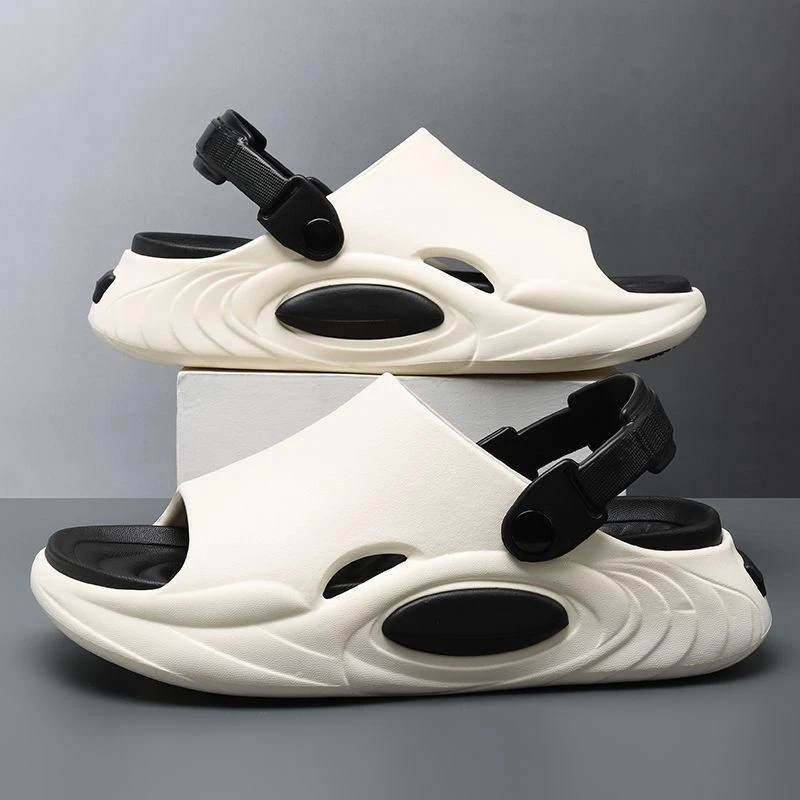 拖鞋男款耐磨一字拖外穿夏季新款休闲潮流厚底防滑凉拖鞋户外两穿