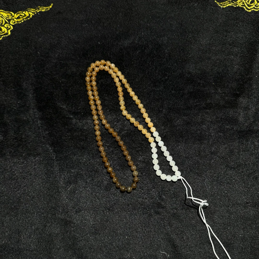 【德艺兄弟】和田玉渐变色长链卡5+DYY1342