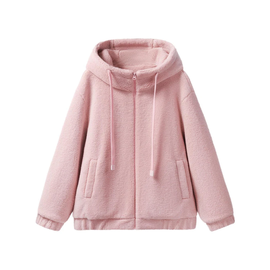 女装秋冬2025年新款休闲纯色宽松连帽加厚90鸭绒羽绒服加绒短款