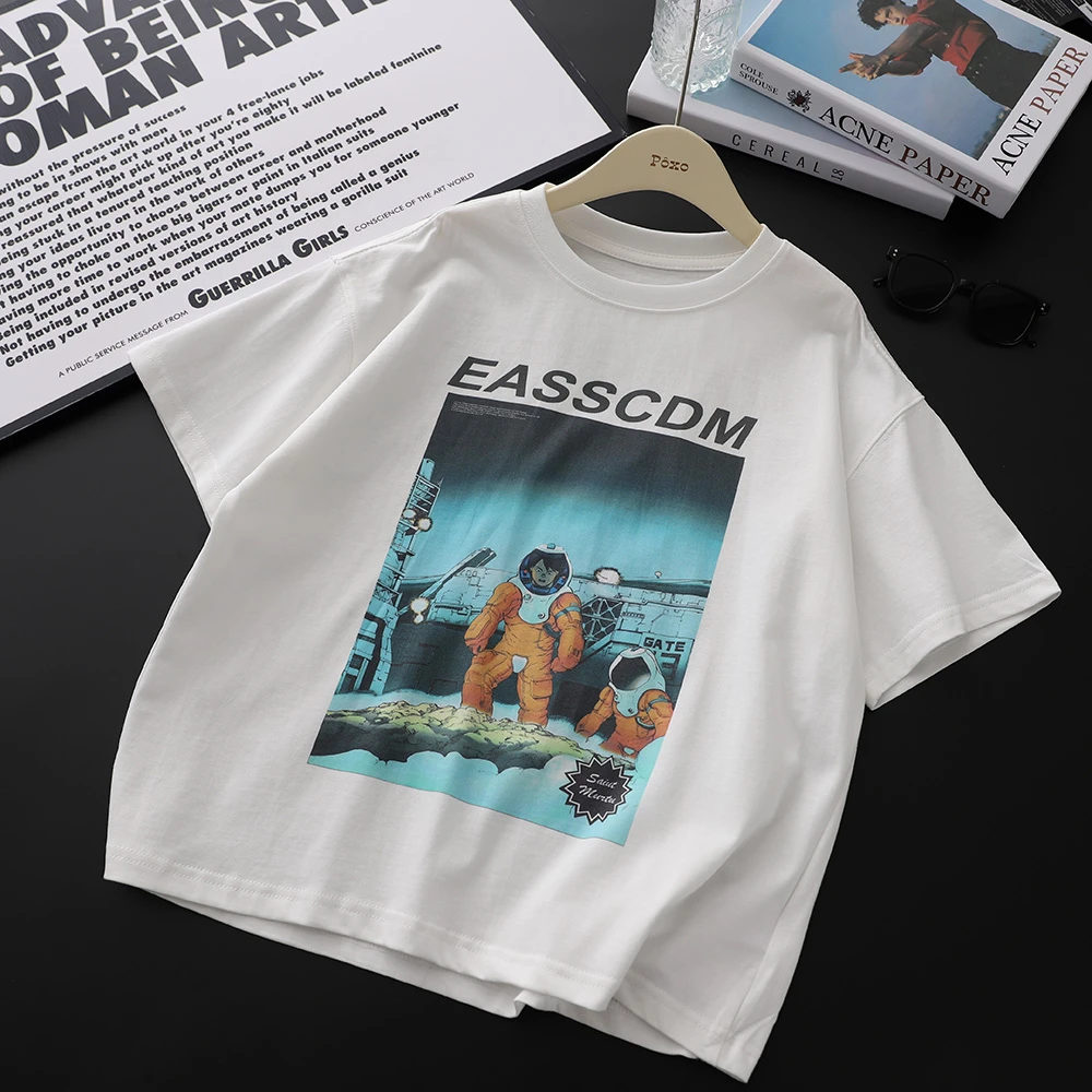 BT8653儿童潮牌宇航员水洗印花短袖打底男童休闲韩版中大童男宝