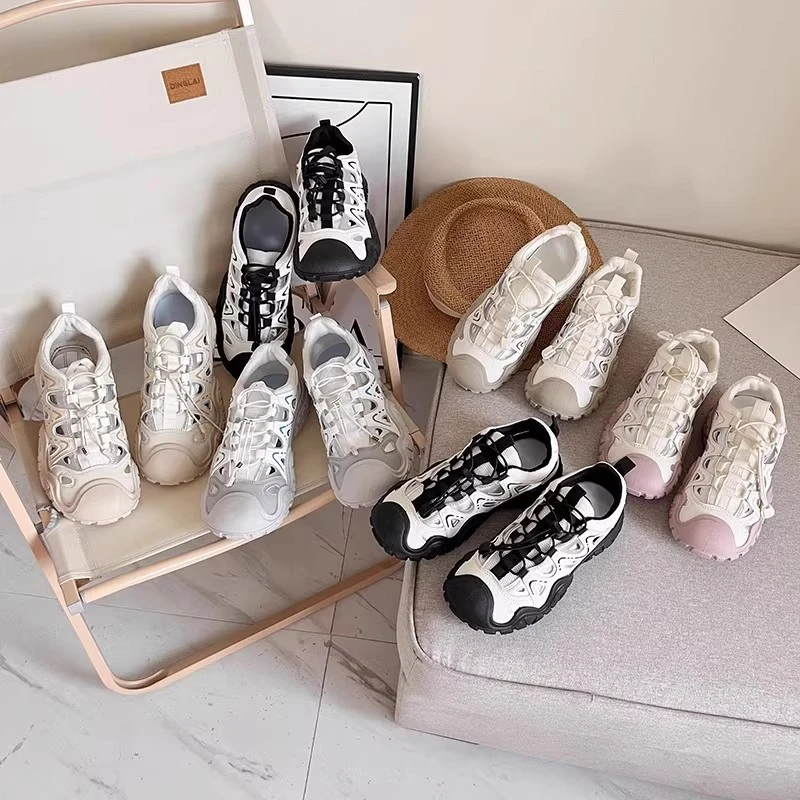 厚底丑萌休闲鞋凉鞋女款新款夏季户外镂空运动凉鞋登山鞋老爹鞋子