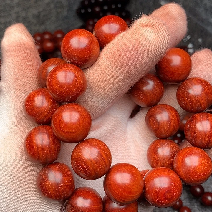 玩***檀香紫檀（小叶紫檀）手串/手链2.0两条穿手持