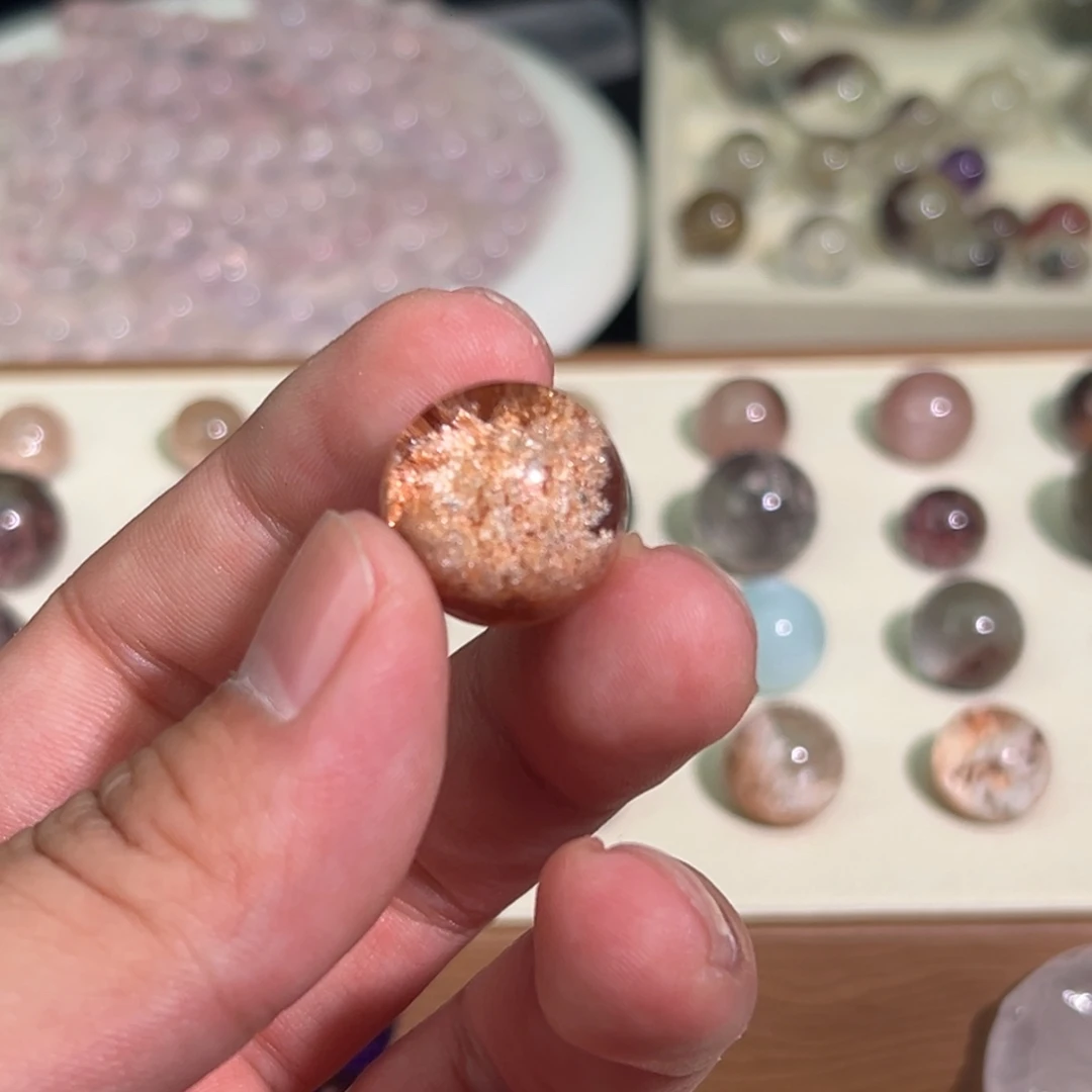 未镶嵌手链水晶粉幽灵18mm