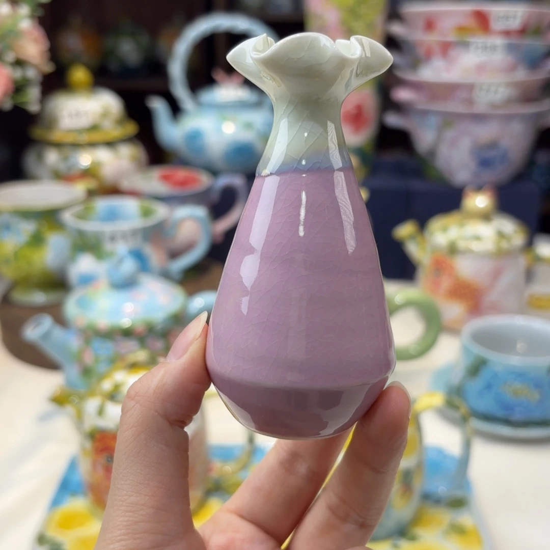 瓷片景德镇手绘高温釉下彩陶瓷茶具