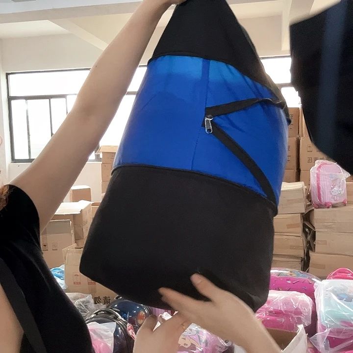 亚克力蓝黑色可变大变小买菜包包