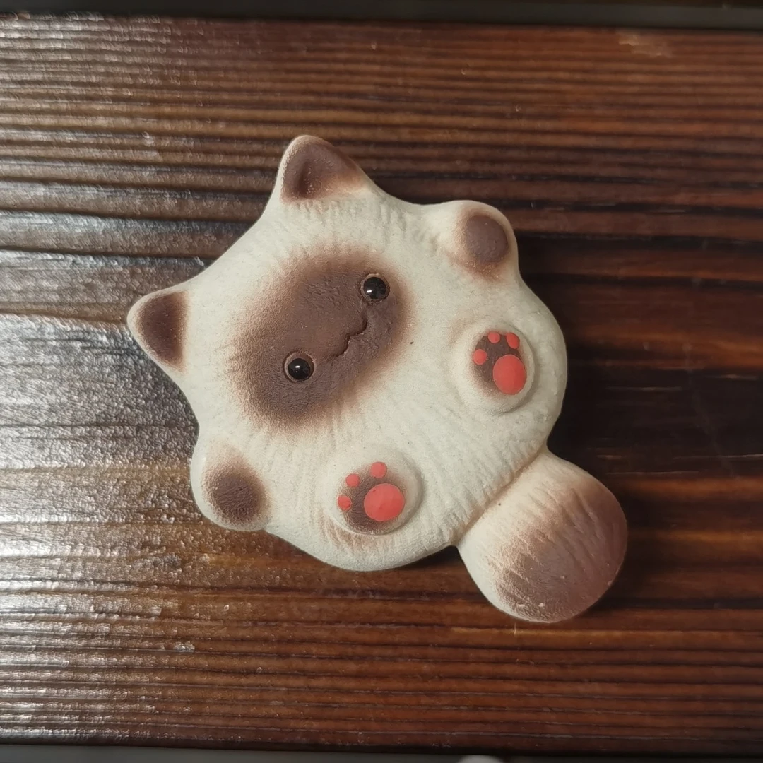 紫砂茶宠摆件暹（xian)罗猫