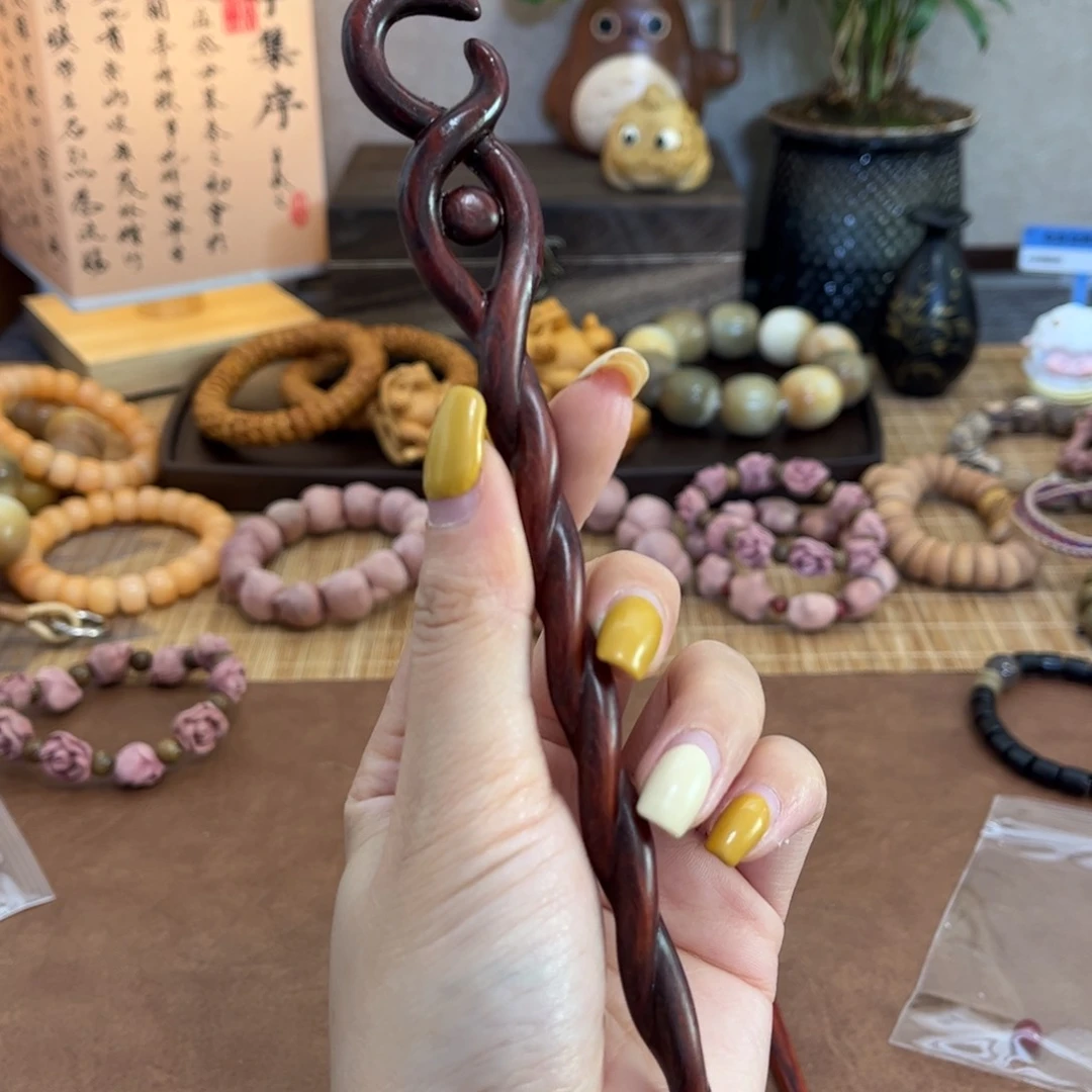 染料紫檀（血檀）其他魔仙发簪