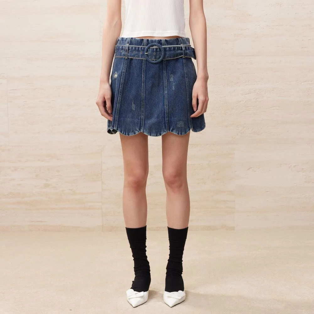 UOOYAA/乌丫「LAB」美式复古牛仔短裙下装UL24124N127160